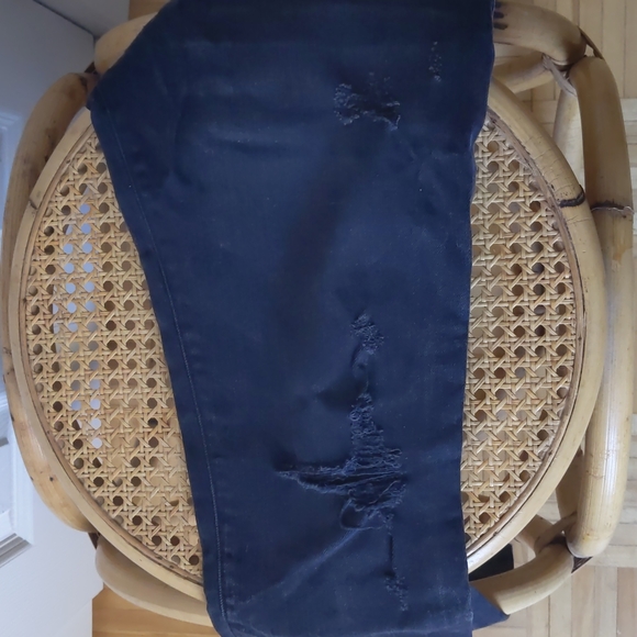 Current/Elliot Ripped Ankle Cut Black Denim sz: 26 - Picture 5 of 5